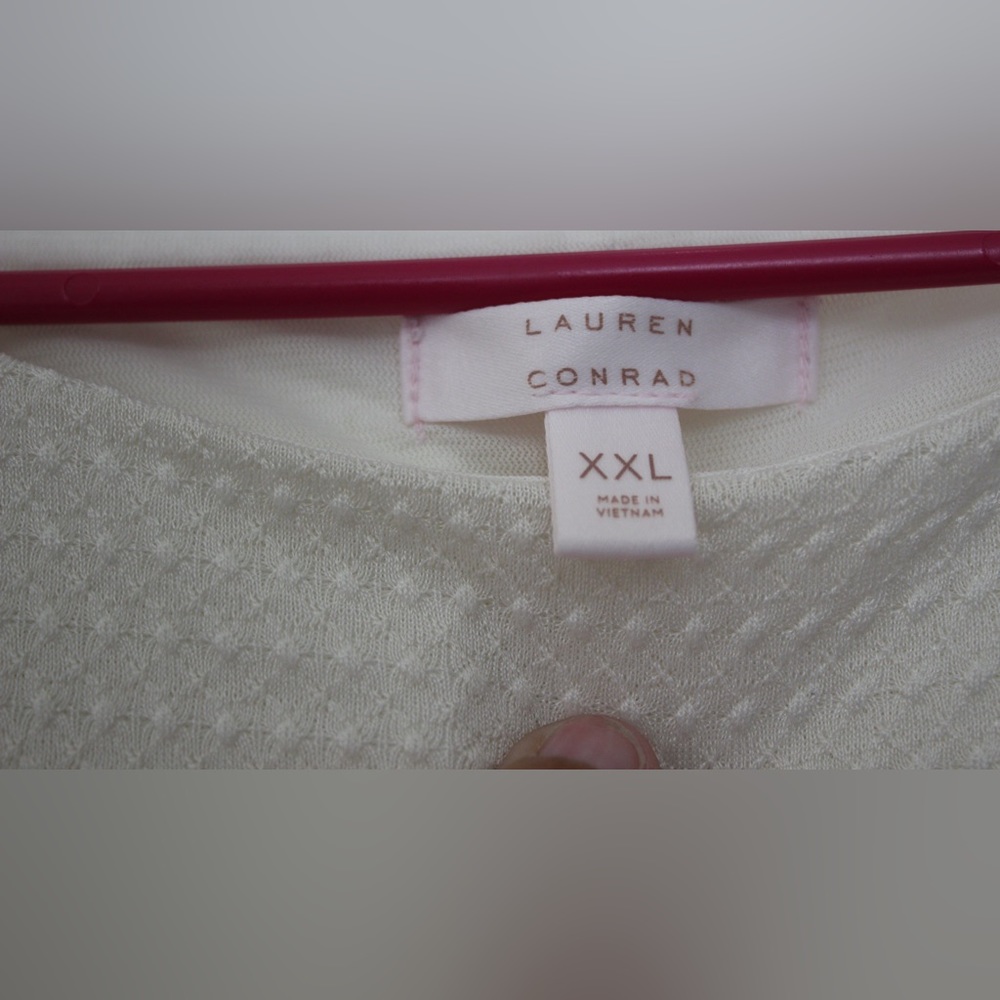 Plus size LC Lauren Conrad Pleated Mock top